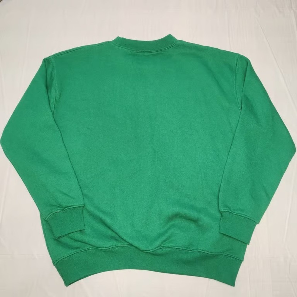Spencer's Mens Green Reindeer Ugly Christmas Sweater Sweatshirt Medium - Picture 2 of 4